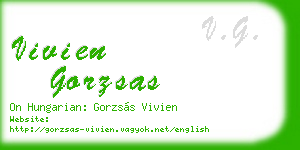 vivien gorzsas business card