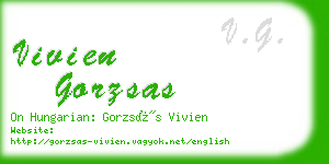 vivien gorzsas business card